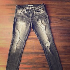 Forever 21 distressed skinny jeans